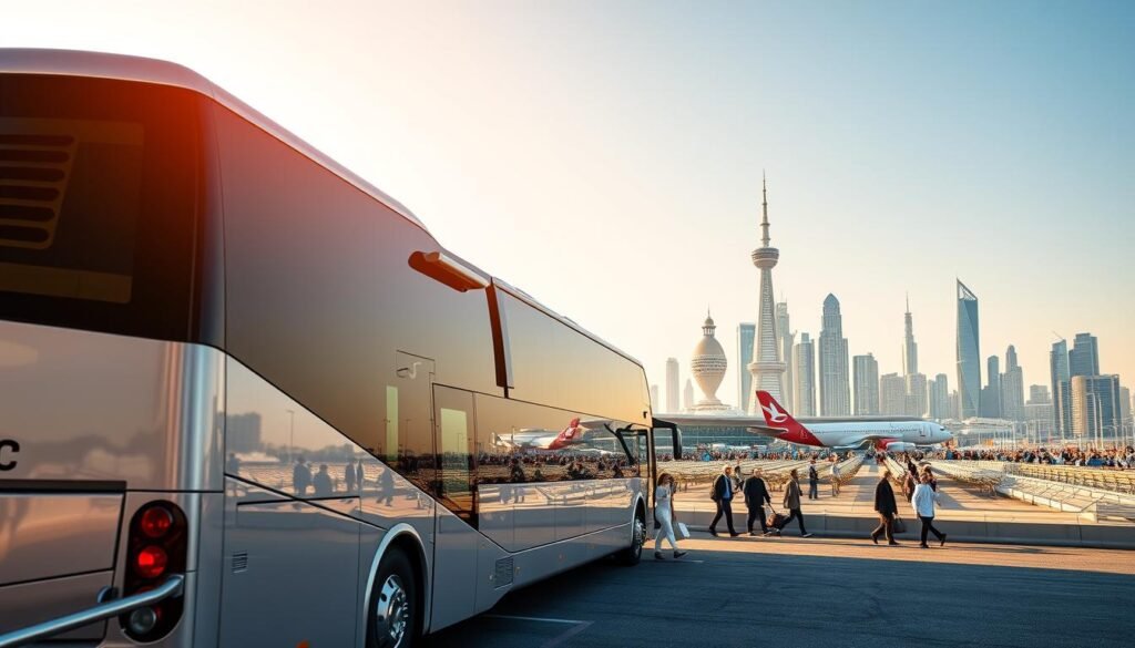 Bus rental & airport transfer service near Al-Aqiq in Riyadh