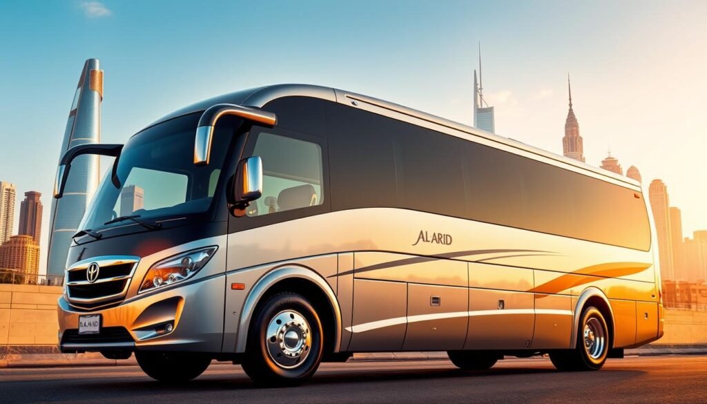 Bus rental & airport transfer service near Al-Arid in Riyadh
