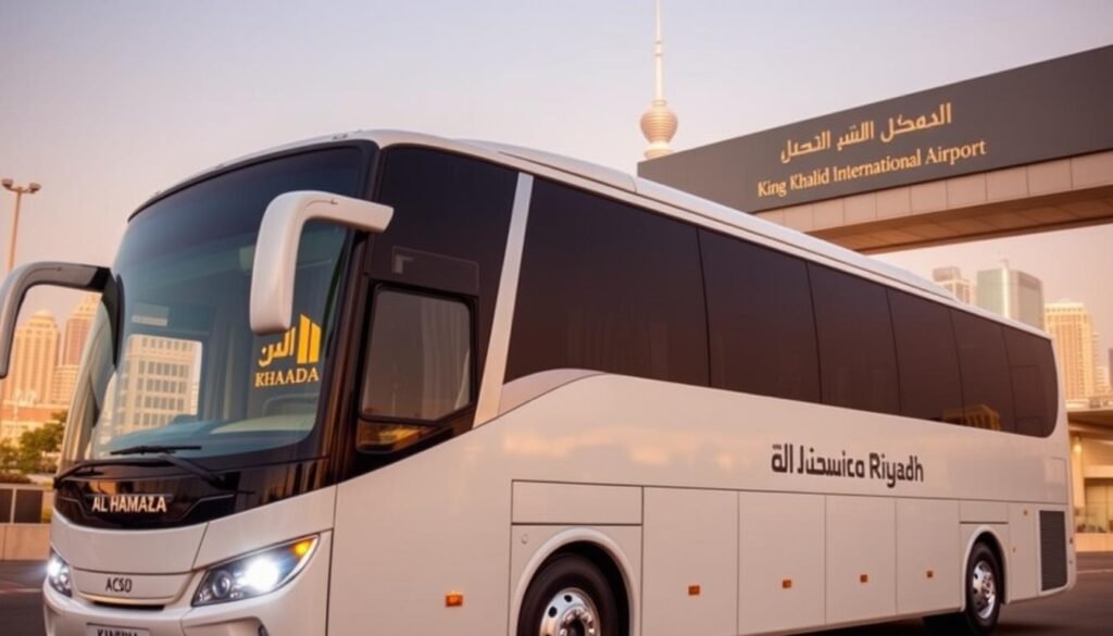 Bus rental & airport transfer service near Al-Hamra in Riyadh