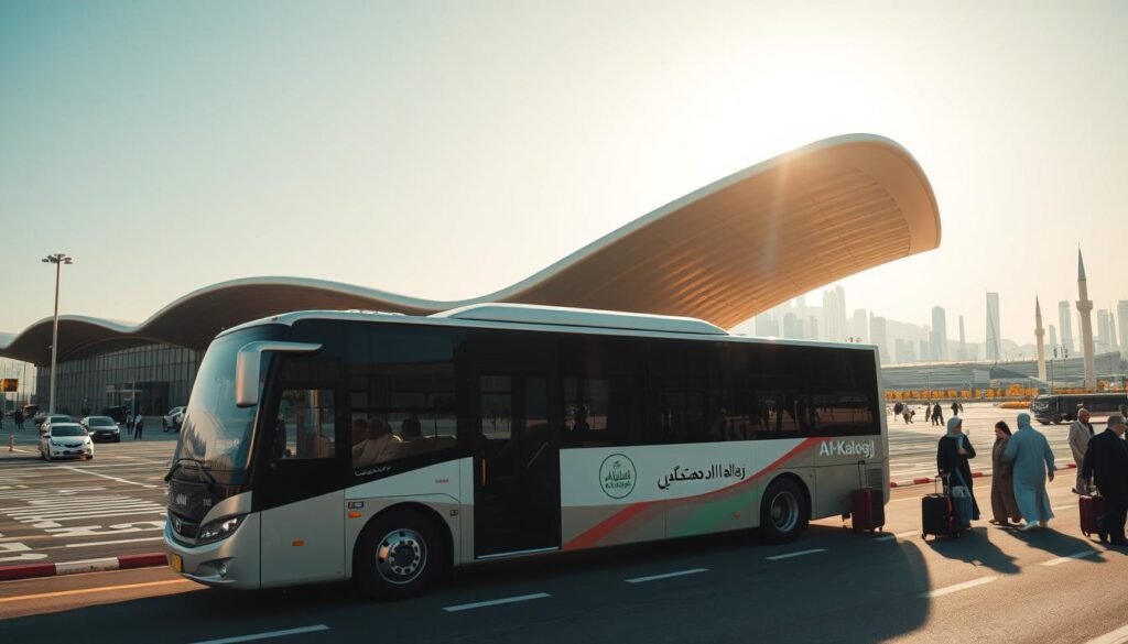 Bus rental & airport transfer service near Al-Khaleej in Riyadh