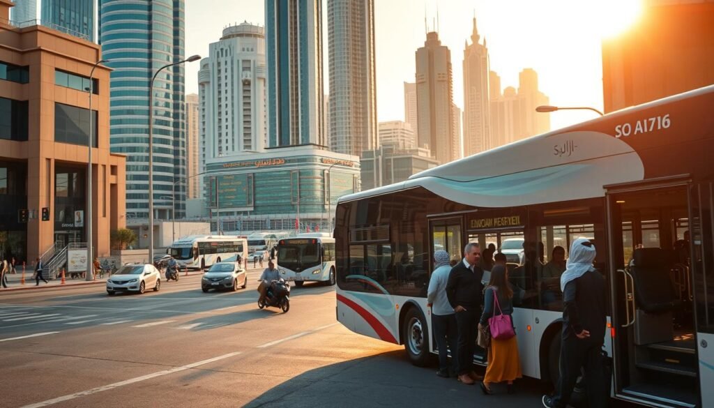 Bus rental & airport transfer service near Al-Rabi in Riyadh