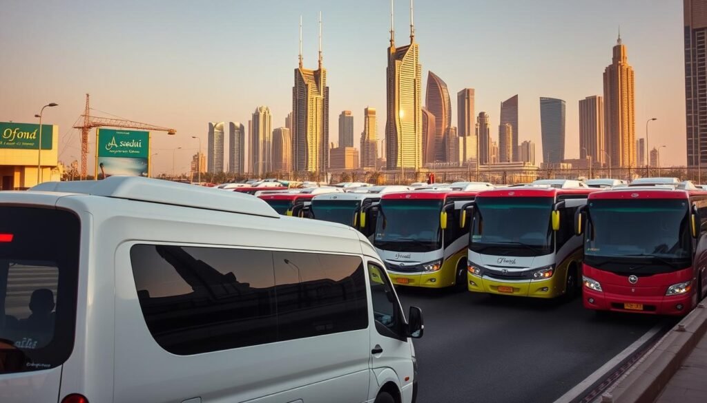 Bus rental & airport transfer service near Al-Raed in Riyadh