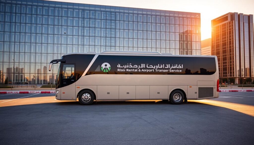 Bus rental & airport transfer service near Al-Rawabi in Riyadh