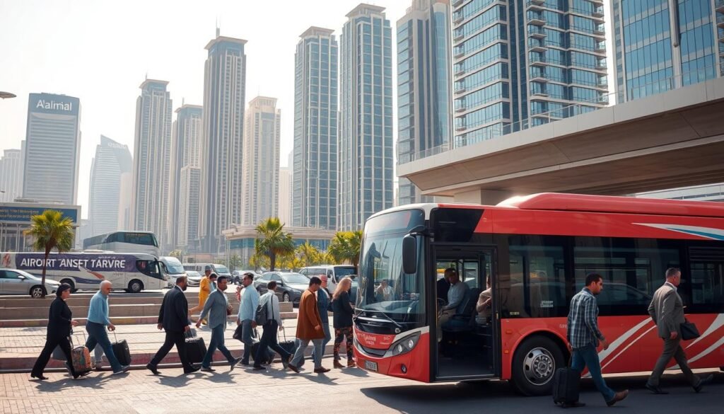 Bus rental & airport transfer service near Al-Rimal in Riyadh