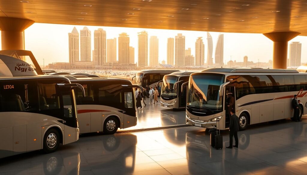 Bus rental & airport transfer service near Al-Sahafa in Riyadh