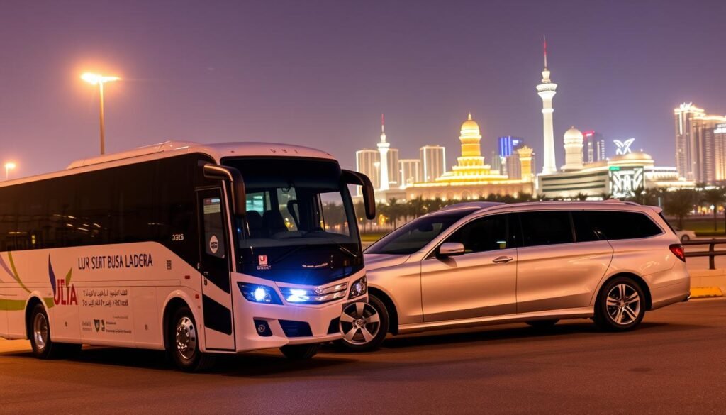 Bus rental & airport transfer service near Al-Shuhada in Riyadh