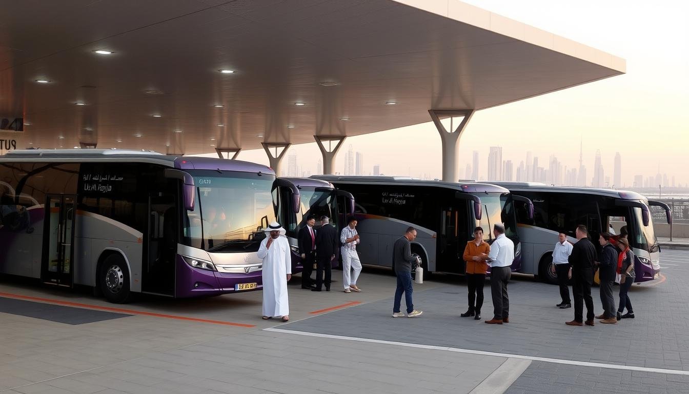 Bus rental & airport transfer service near Al-Urayja in Riyadh