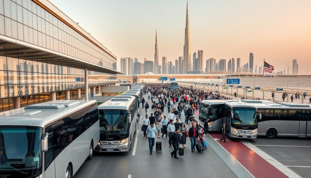 Bus rental & airport transfer service near Al-Wusta (Olaya) in Riyadh