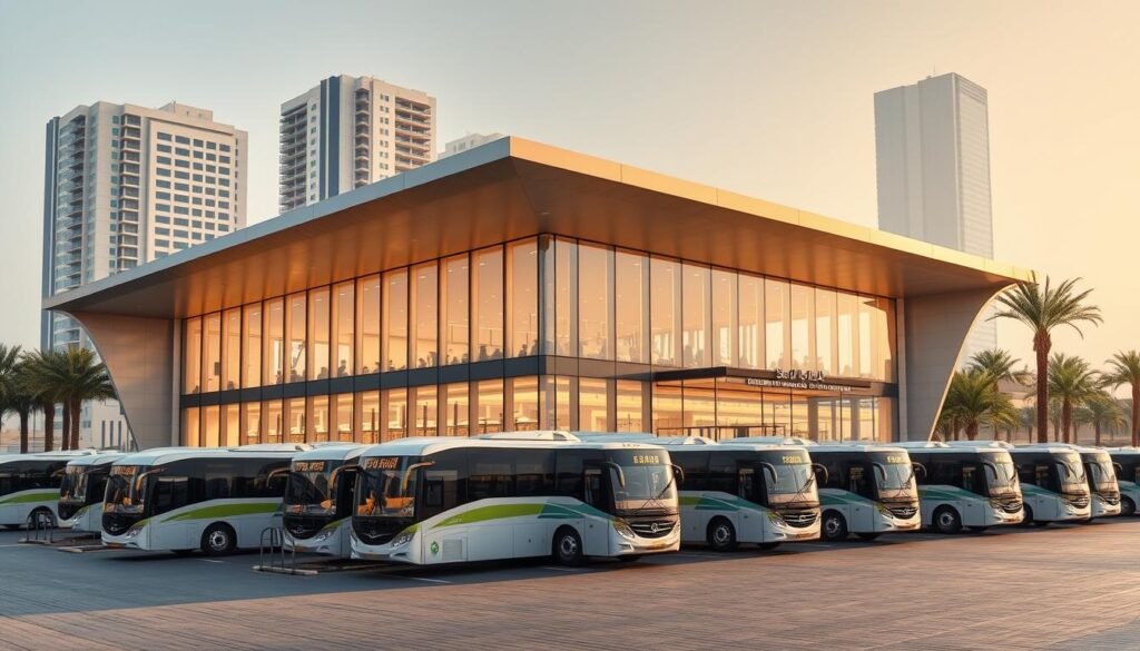Bus rental & airport transfer service near Al‑Faiha in Jeddah