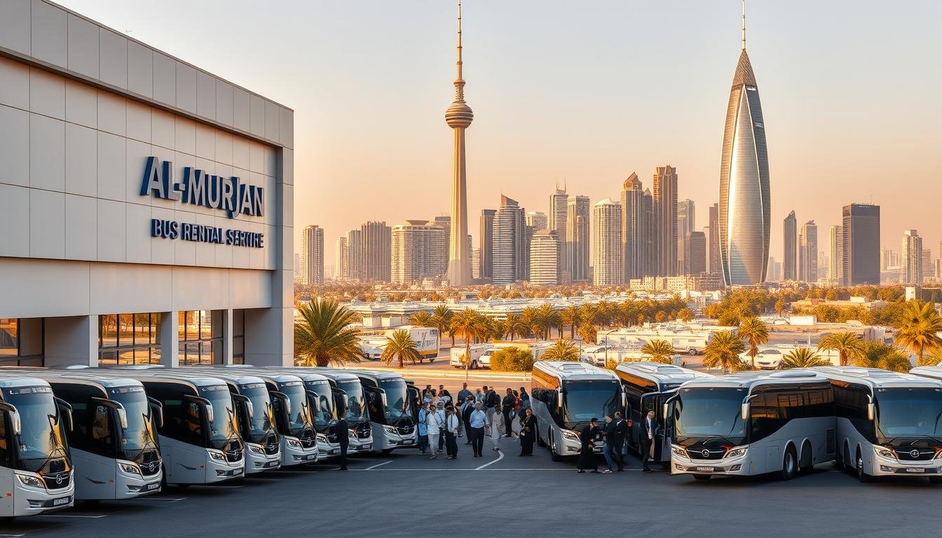 Bus rental & airport transfer service near Al‑Murjan in Jeddah