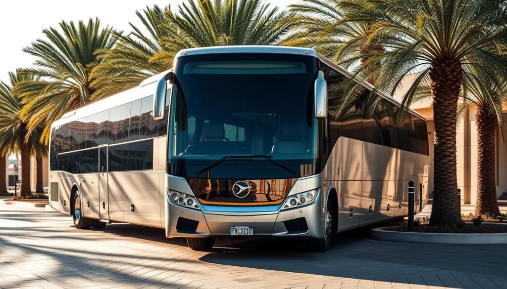 Bus rental & airport transfer service near Al‑Rusais in Jeddah