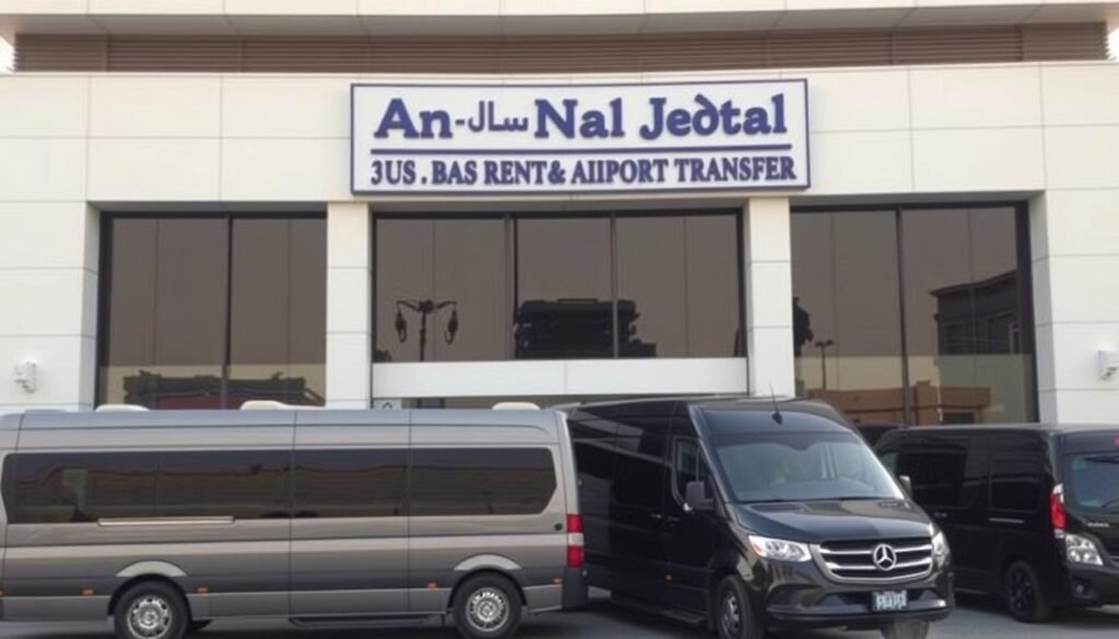 Bus rental & airport transfer service near An‑Naeem in Jeddah
